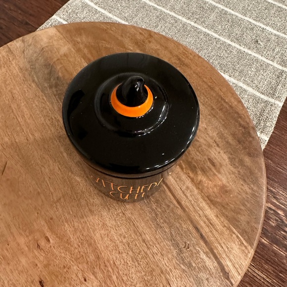 Rae Dunn Witchedly Cute Black Glass Jar New - Picture 4 of 6